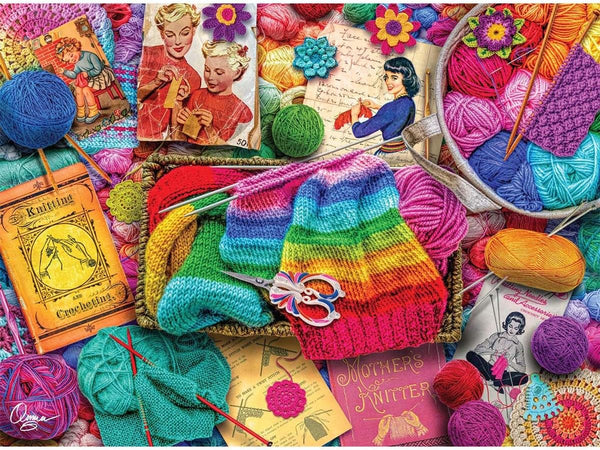 Buffalo Games - Vintage Knitting by Aimee Stewart Jigsaw Puzzle (1000 Pieces)