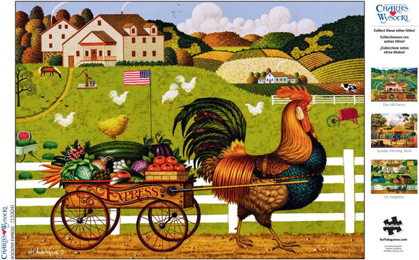 Buffalo Games - Rooster Expres by Charles Wysocki Jigsaw Puzzle (1000 Pieces)