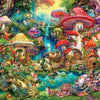 Buffalo Games - Merry Mushroom Village Picnic by Aimee Stewart Jigsaw Puzzle (1000 Pieces)