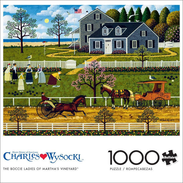 Buffalo Games - Charles Wysocki - The Boccie Ladies of Martha's Vineyard - 1000 Piece Jigsaw Puzzle