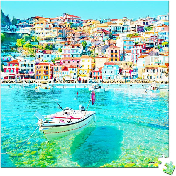 Pintoo - Showpiece Xs - Heaven On Earth, Greece Plastic Jigsaw Puzzle (256 Pieces)