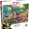 Buffalo Games - Family Campsite with Hidden Images by Aimee Stewart Jigsaw Puzzle (500 Pieces)