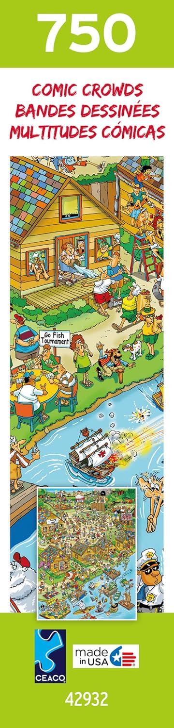 Ceaco - Comic Crowds - The Campsite by Len Epstein Jigsaw Puzzle (750 Pieces)