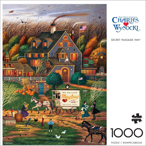 Buffalo Games - Secret Passage Inn by Charles Wysocki Jigsaw Puzzle (1000 Pieces)