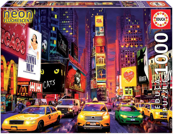 Educa - Neon Times Square New York Jigsaw Puzzle (1000 Pieces)