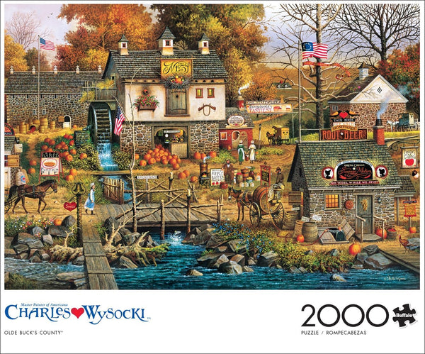 Buffalo Games - Olde Buck's County by Charles Wysocki Jigsaw Puzzle (2000 Pieces)