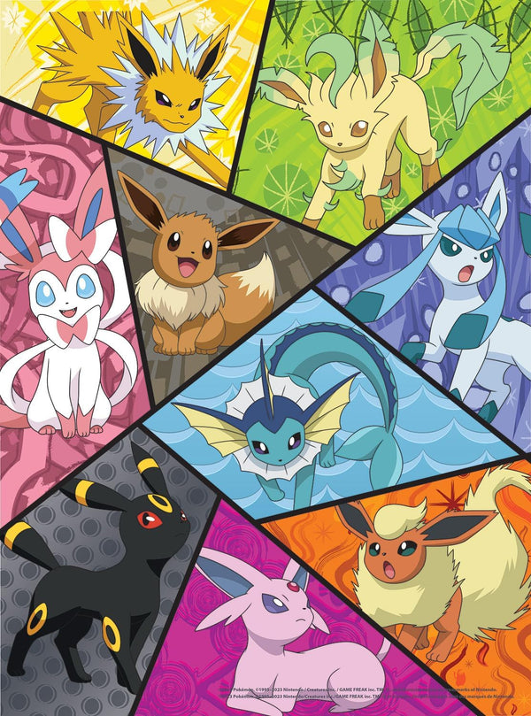 Buffalo Games - Pokemon - Eevee Montage - Multipack (3 x 300, 1 x 500pc) Jigsaw Puzzle (1400 Pieces)