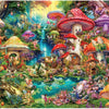 Buffalo Games - Merry Mushroom Village Picnic by Aimee Stewart Jigsaw Puzzle (1000 Pieces)