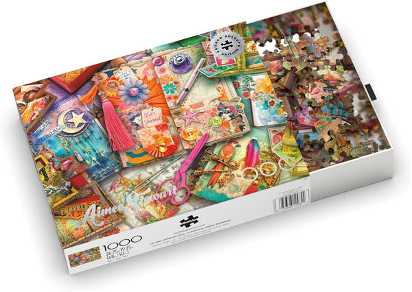 Buffalo Games - The Junk Journaler's Desk by Aimee Stewart Jigsaw Puzzle (1000 Pieces)