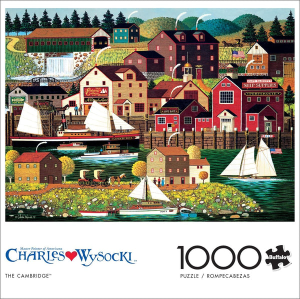 Buffalo Games - The Cambridge by Charles Wysocki Jigsaw Puzzle (1000 Pieces)