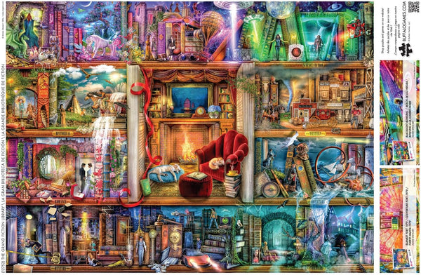 Buffalo Games - The Grand Fiction Library by Aimee Stewart Jigsaw Puzzle (1000 Pieces)