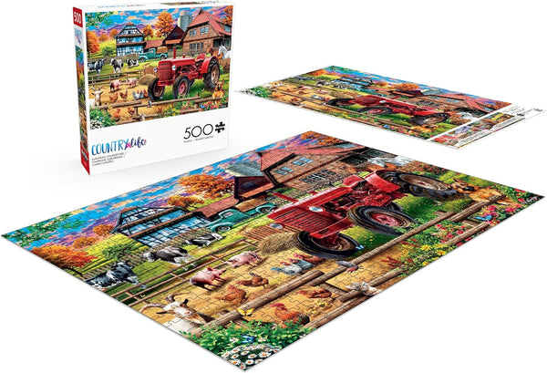 Buffalo Games - Country Life - European Countryside Jigsaw Puzzle (500 Pieces)