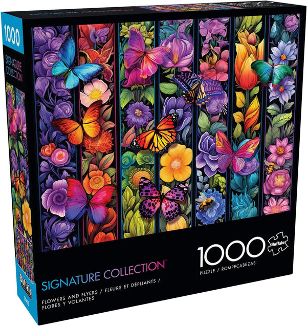 Buffalo Games - Flowers and Flyers Jigsaw Puzzle (1000 Pieces)