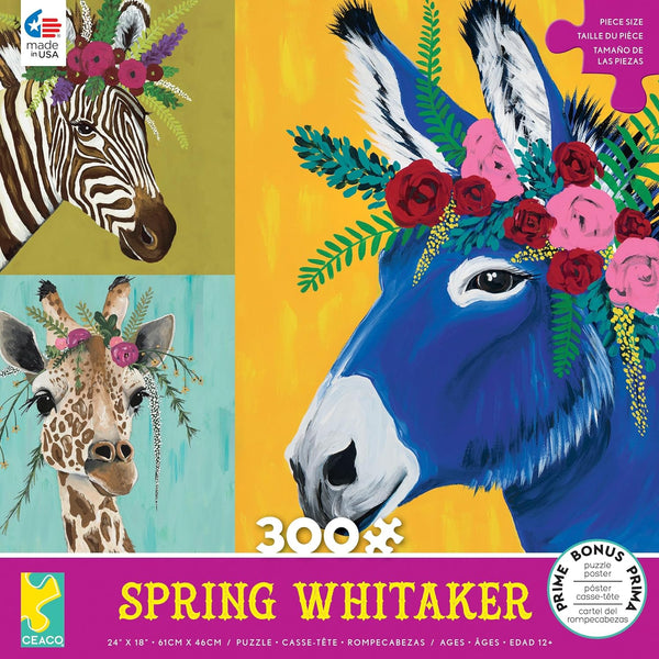 Ceaco - Aster, Daisy & Jose - XL by Spring Whitaker Jigsaw Puzzle (300 Pieces)