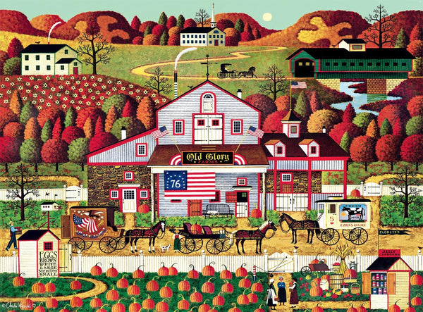 Buffalo Games - Autumn Farms by Charles Wysocki Jigsaw Puzzle (1000 Pieces)