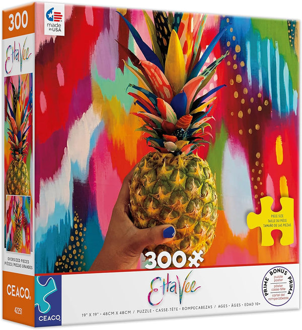 Ceaco - Pineapple - XL by Etta Vee Jigsaw Puzzle (300 Pieces)