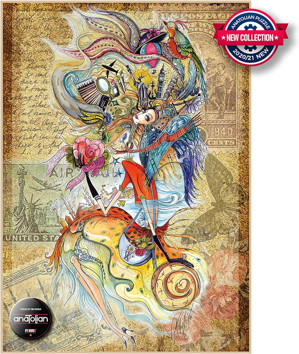 Anatolian - Circassion Girl Travelling The World Jigsaw Puzzle (1500 Pieces)