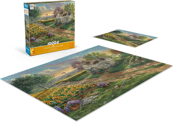 Ceaco - Sunflower Fields by Thomas Kinkade Jigsaw Puzzle (1000 Pieces)