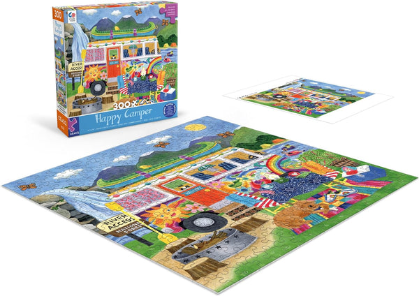 Ceaco - Happy Camper - Waterfall Camper - XL by Stephanie Peterson Jones Jigsaw Puzzle (300 Pieces)