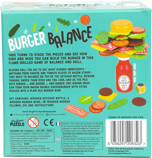 Professor Puzzle - Burger Balance Stack 'em High Jigsaw Puzzle