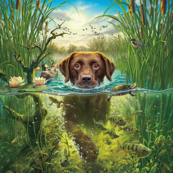 Ceaco - Chocolate Lab by Mark Fredrickson Jigsaw Puzzle (500 Pieces)