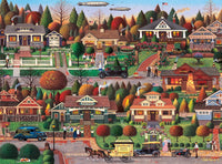 Buffalo Games - Silver Select - Charles Wysocki - Labor Day in Bungalowville - Premium 1000 Piece Jigsaw Puzzle for Adults