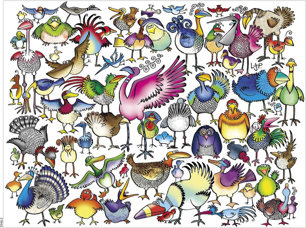 Ceaco - Animal Jam - Birds Galore by Lynn Johnston Jigsaw Puzzle (750 Pieces)