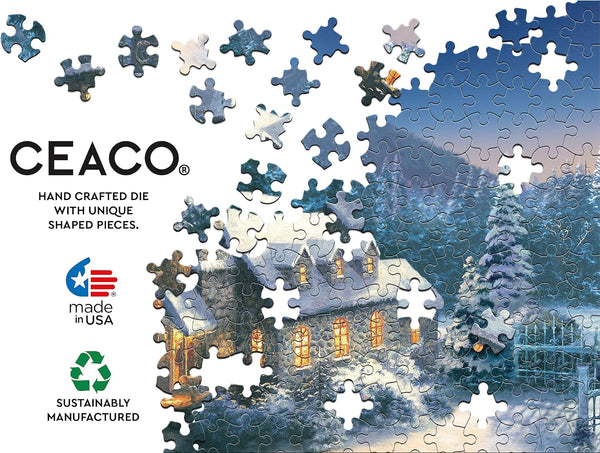 Ceaco - 4 in 1 Multipack - Holiday - 4x500pc by Thomas Kinkade Jigsaw Puzzle (2000 Pieces)