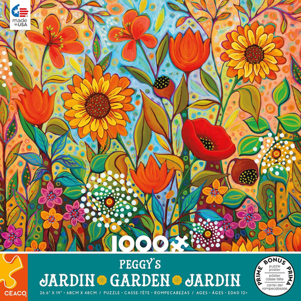 Ceaco - Peggy's Garden - Joy in The Morning by Peggy Davis Jigsaw Puzzle (1000 Pieces)