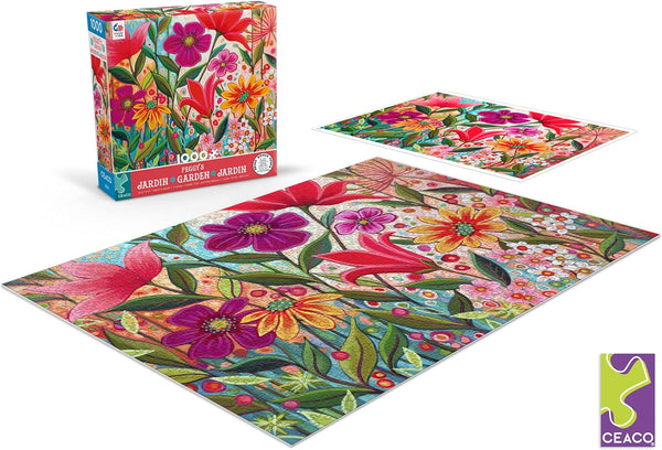 Ceaco - Peggy's Garden - Fanciful by Peggy Davis Jigsaw Puzzle (1000 Pieces)