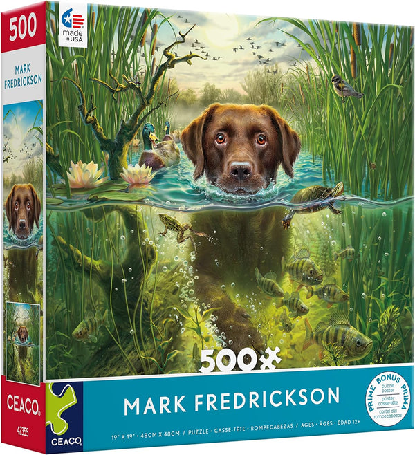 Ceaco - Chocolate Lab by Mark Fredrickson Jigsaw Puzzle (500 Pieces)