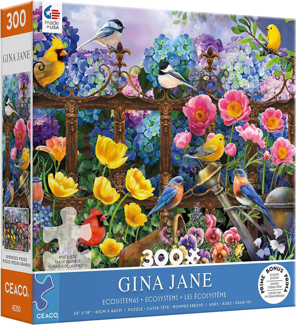 Ceaco - Hydrangeas - XL by Gina Jane Jigsaw Puzzle (300 Pieces)