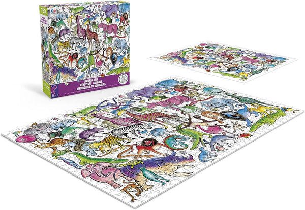 Ceaco - Animal Jam - Zoo Time by Lynn Johnston Jigsaw Puzzle (750 Pieces)