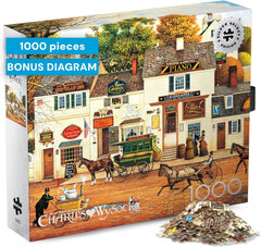 Buffalo Games - Silver Select - Charles Wysocki - Old Cape Cod - 1000 Piece Jigsaw Puzzle for Adults Challenging Puzzle Perfect for Game Nights - Finished Size 26.75 x 19.75