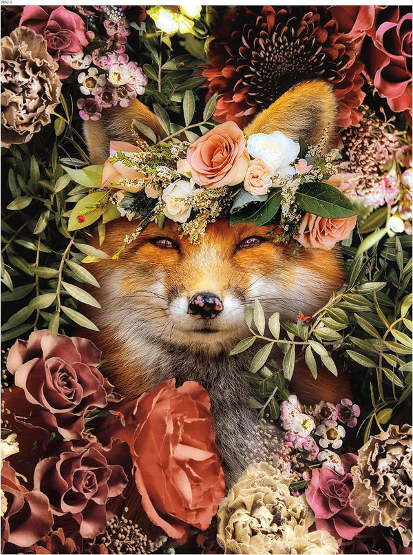 Ceaco - Nature's Beauty - Fox by Karen Cantu Jigsaw Puzzle (550 Pieces)