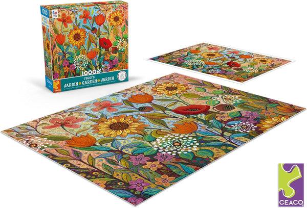 Ceaco - Peggy's Garden - Joy in The Morning by Peggy Davis Jigsaw Puzzle (1000 Pieces)