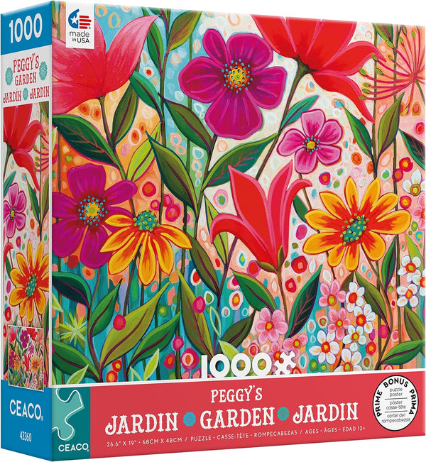 Ceaco - Peggy's Garden - Fanciful by Peggy Davis Jigsaw Puzzle (1000 Pieces)