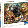 Clementoni - Wild Cats Jigsaw Puzzle (500 Pieces)