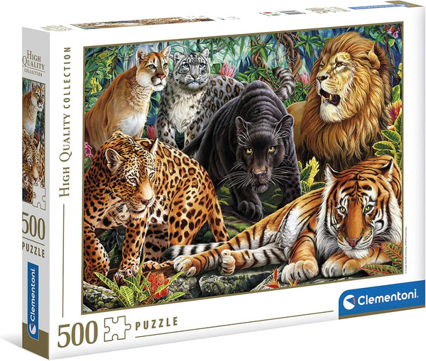 Clementoni - Wild Cats Jigsaw Puzzle (500 Pieces)