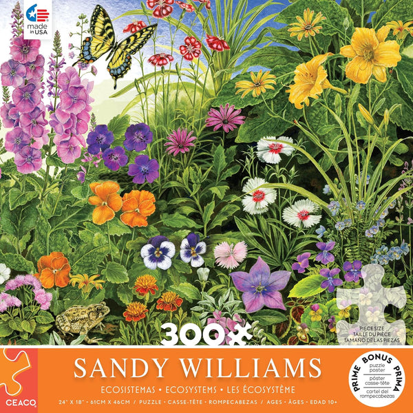 Ceaco - In The Garden - XL by Sandy Williams Jigsaw Puzzle (300 Pieces)