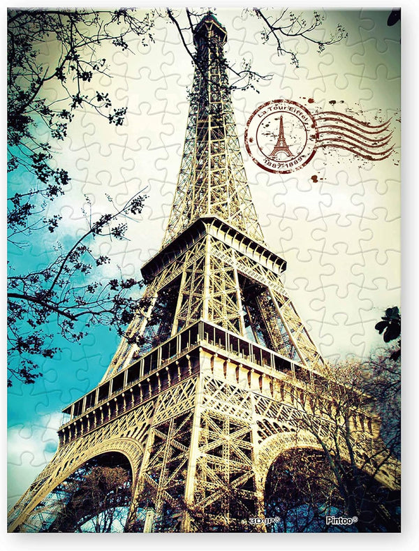 Pintoo - Eiffel Tower In Autumn Plastic Jigsaw Puzzle (150 Pieces)