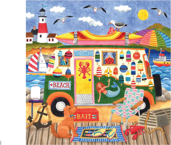 Ceaco - Happy Camper - Downeast Camper - XL by Stephanie Peterson Jones Jigsaw Puzzle (300 Pieces)