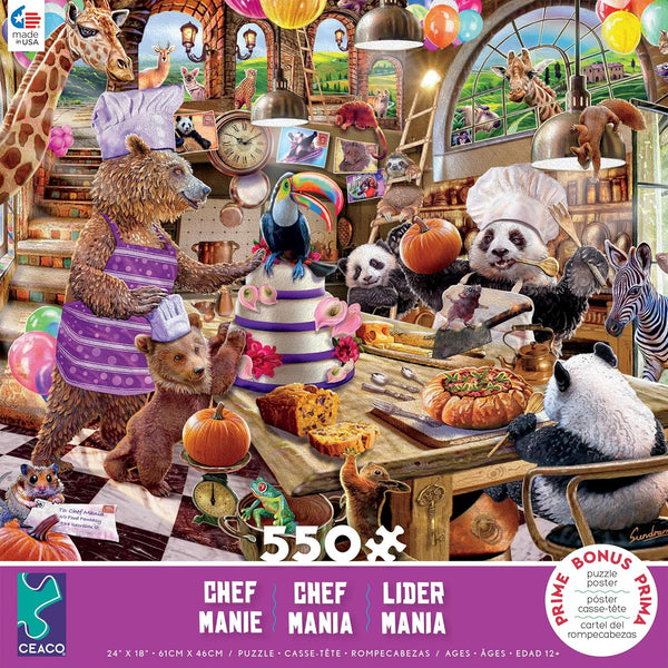 Ceaco - Story Mania - Chef Mania by Steve Sundram Jigsaw Puzzle (550 Pieces)