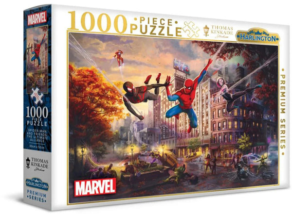 Harlington - Marvel - Spider-Man and Friends: The Ultimate Alliance by Thomas Kinkade Jigsaw Puzzle (1000 Pieces)