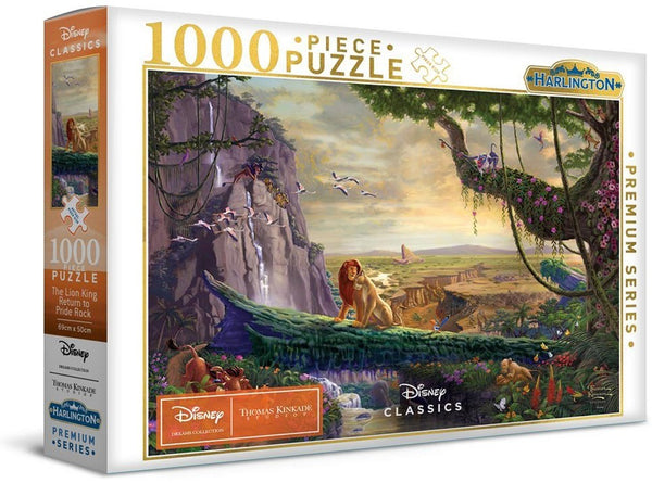 Harlington - Disney - The Lion King Return to Pride Rock by Thomas Kinkade Jigsaw Puzzle (1000 Pieces)