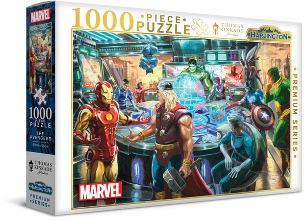 Harlington - Marvel - The Avengers by Thomas Kinkade Jigsaw Puzzle (1000 Pieces)