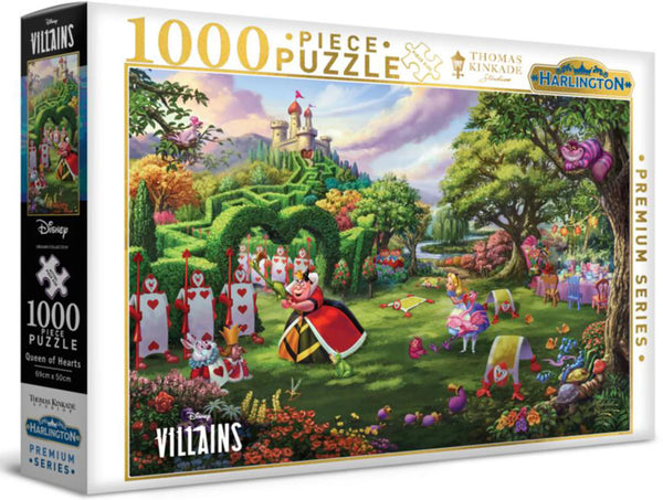 Harlington - Disney Villains - Queen of Hearts by Thomas Kinkade Jigsaw Puzzle (1000 Pieces)