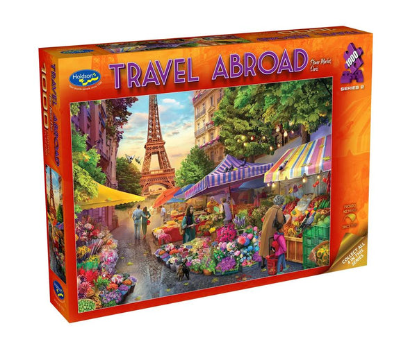 Holdson - Travel Abroad 2 - Paris Flower Market Jigsaw Puzzle (1000 Pieces)