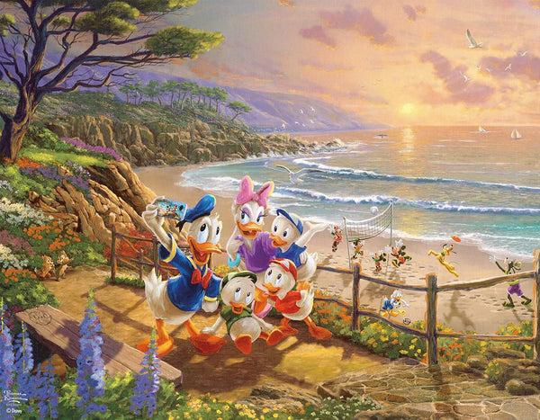 Ceaco - 4 in 1 Multipack - Disney Dreams Collection - Donald & Daisy Duck, 101 Dalmatians, Mickey, Minnie, & Pluto, & The Little Mermaid - 4x500pc by Thomas Kinkade Jigsaw Puzzle (2000 Pieces)