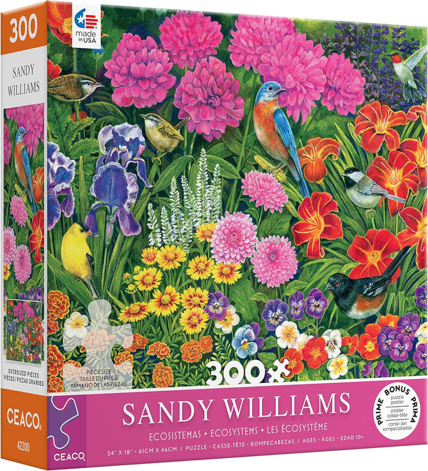 Ceaco - Summer Garden - XL by Sandy Williams Jigsaw Puzzle (300 Pieces)